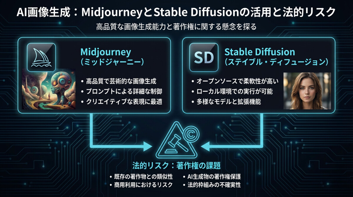 クリエイティブAIと画像生成 Infographic